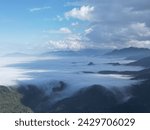 Aerial footage of cloud sea台灣雲海