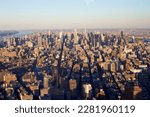 new york city from one World trade center observatory 