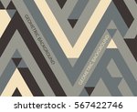 trendy horizontal geometric... | Shutterstock .eps vector #567422746
