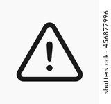 caution icon   sign in flat... | Shutterstock .eps vector #456877996