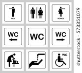 Wc   Toilet Door Plate Icons...