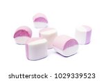 marshmallow sweet isolated on... | Shutterstock . vector #1029339523