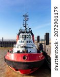 Small photo of BREMERHAVEN, GERMANY - OCTOBER 28, 2021: Boluda Towage Europe tugboat RT INNOVATION in the port of Bremerhaven