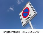 German road sign: start of no parking zone