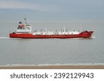 Small photo of Vlissingen, Netherlands - November 16, 2023: Exmar LPG carrier Marianne at sea