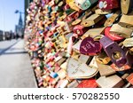 love locks at the Hohenzollern Bridge in Cologne/ Germany