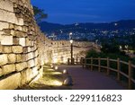 Seoul Hanyangdoseong-gil Night View with Beautiful Walls