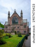 Small photo of Inverness , Scotland - May 23 , 2019 : Ness Bank Church is on the bank of the River Ness in Inverness . It is a Church of Scotland (Presbyterian) church