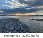 South shore Utah lake sunset