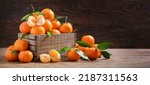 Fresh mandarin oranges fruit or ...