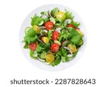 Plate of salad with fresh...