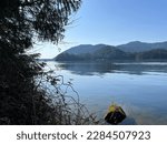 Small photo of Whatcom Lake like a mirror