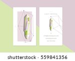creative trendy business card... | Shutterstock .eps vector #559841356