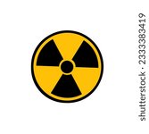Radiology icon. radiation logo...