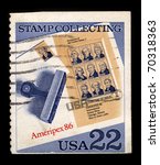 Usa Circa 1986 A Stamp Printed...