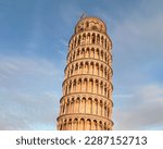 Small photo of Pisa tower Italy leaning tower of pisa