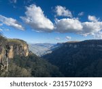 Small photo of Lookout from Fitzroy Falls. Deluded myself being at Blue Mountains