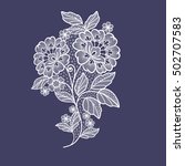 lace flowers decoration element | Shutterstock .eps vector #502707583