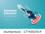 businessman breakthrough the... | Shutterstock .eps vector #1774302419
