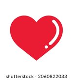 heart vector icon isolated.... | Shutterstock .eps vector #2060822033