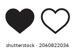 heart vector icon isolated.... | Shutterstock .eps vector #2060822036