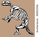 fossil bones | Shutterstock . vector #30002506