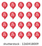 discount labels set  sale tag ... | Shutterstock .eps vector #1260418009