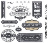 vintage style frames  labels... | Shutterstock .eps vector #388772206