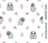 seamless pattern with funny... | Shutterstock . vector #360507266