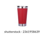 Small photo of Stainless steel vacuum beer mug double layer outdoor travel coffee cup insulated mate cup. tumbler insulated thermos mate mug keep drink cold and hot. red color