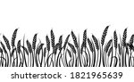 vector silhouette of wheat.... | Shutterstock .eps vector #1821965639