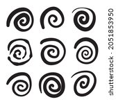 Hand Drawn Spiral Icon. Doodle...
