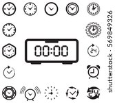 Clock Icon Isolated. Time Logo  ...