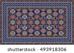 colorful mosaic rug with... | Shutterstock .eps vector #493918306