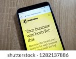 Small photo of KONSKIE, POLAND - January 10, 2019: Mailchimp website (mailchimp.com) displayed on smartphone