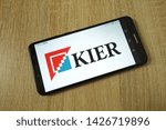 Small photo of KONSKIE, POLAND - June 11, 2019: Kier Group plc logo displayed on mobile phone