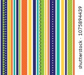 stripe pattern with bright color | Shutterstock .eps vector #1075894439
