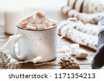 Hot Cocoa With Marshmallow In A ...