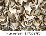 Small photo of Food for the winter. Dried and sliced edible mushrooms, orderless
