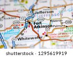 Fort Atkinson. Wisconsin. USA on a map