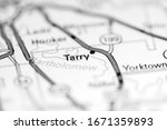 Small photo of Tarry. Arkansas. USA on a geography map