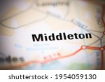 Middleton on a geographical map of UK