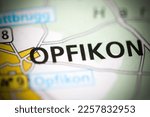 Opfikon on a geographical map of Switzerland