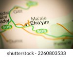 Small photo of Efra'yim on a geographical map of Israel