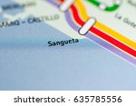 Sangueta Station. Alicante Metro map.