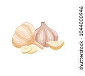Vector Garlic. Set Of Bulbs ...