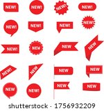 set of new sticker. stickers... | Shutterstock .eps vector #1756932209