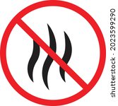 stop bad smell icon on white... | Shutterstock .eps vector #2023599290