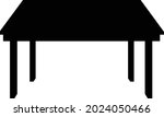 black table icon on white... | Shutterstock .eps vector #2024050466