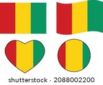 set flags of equatorial guinea... | Shutterstock .eps vector #2088002200